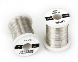 Flat Colour Wire, Medium, Wide, Silver